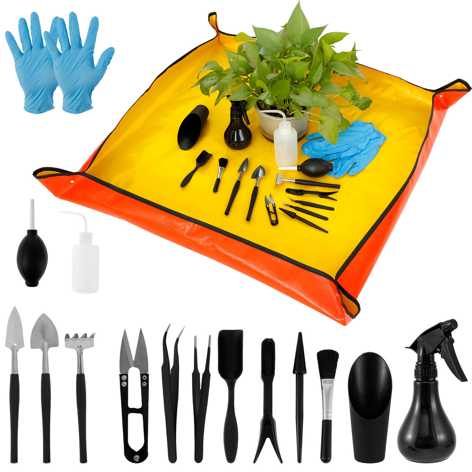 Bonsai Repotting Mat - 13/16 Adet Bahçe Etli Bitkiler Araçları