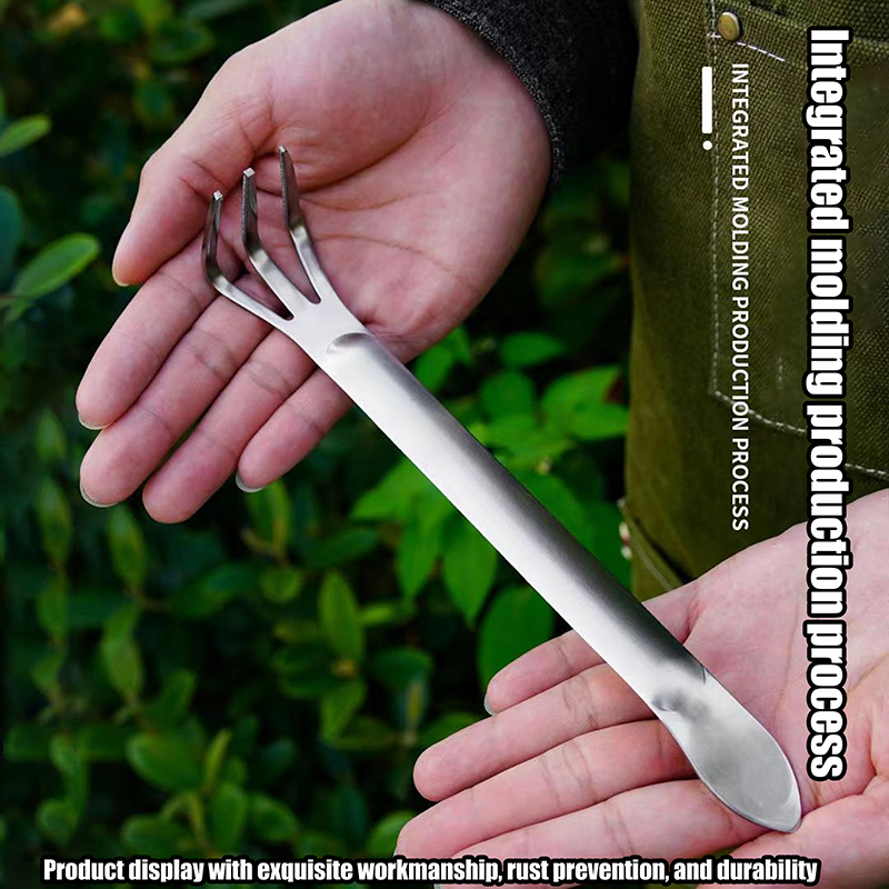 Bonsai Garden Rake - 1 adet Paslanmaz Çelik Kök Tırmık