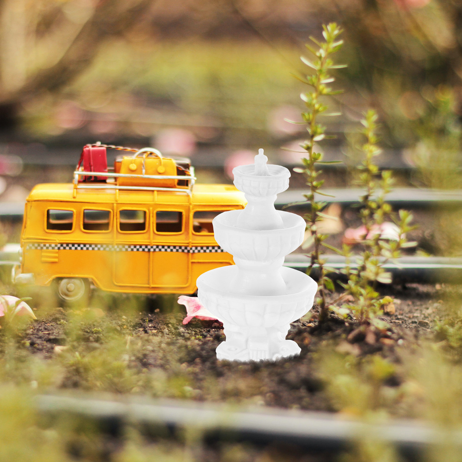 Plastik Mini Çeşme Dekorasyonu - Bonsai Garden Fountain incelemesi ve fiyatı